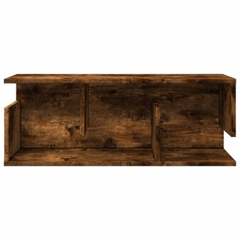 Wandkast 80x20x30 cm bewerkt hout gerookt eikenkleurig 4