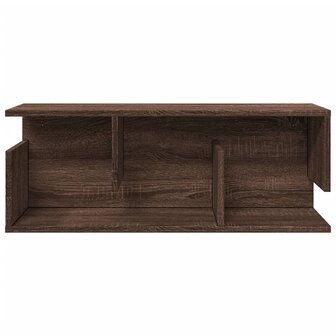 Wandkast 80x20x30 cm bewerkt hout bruin eikenkleur 4