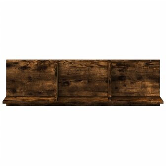 Wandkast 100x16,5x30 cm bewerkt hout gerookt eikenkleurig 4
