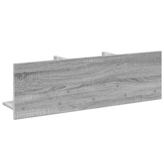 Wandkast 100x16,5x30 cm bewerkt hout grijs sonoma eikenkleurig 6