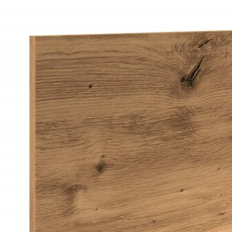 Wandkast 100x16,5x30 cm bewerkt hout artisanaal eikenkleurig 7