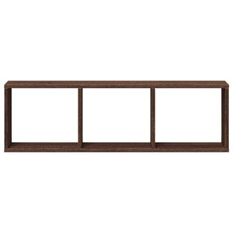Wandkast 100x16x30 cm bewerkt hout bruin eikenkleur 4