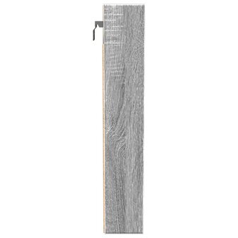 Vitrinekast 100x8,5x50 cm bewerkt hout grijs sonoma eikenkleur 5