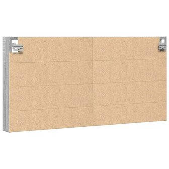Vitrinekast 100x8,5x50 cm bewerkt hout grijs sonoma eikenkleur 6
