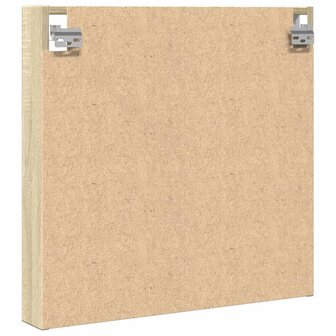 Vitrinekast 60x8,5x58 cm bewerkt hout sonoma eikenkleurig 6