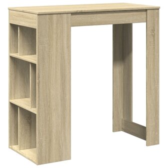 Bartafel met rekken 102x50x103,5 cm hout sonoma eikenkleur 2