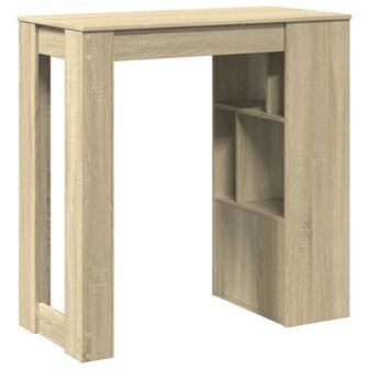 Bartafel met rekken 102x50x103,5 cm hout sonoma eikenkleur 6