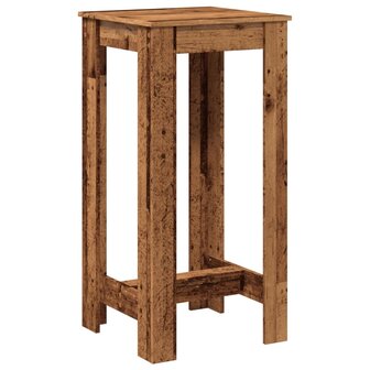 Bartafel 51x50x103,5 cm bewerkt hout oud houtkleurig 2