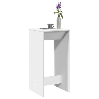 Bartafel 51x50x103,5 cm bewerkt hout wit 1