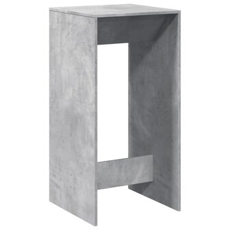 Bartafel 51x50x103,5 cm bewerkt hout betongrijs 2