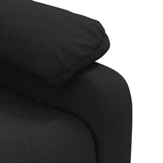 Massagestoel stof zwart 8
