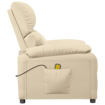 Massagestoel stof cr&egrave;mekleurig 4