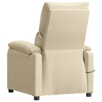 Massagestoel stof cr&egrave;mekleurig 5