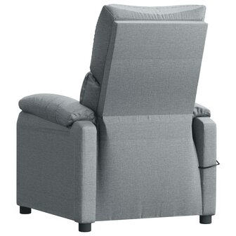 Massagestoel stof lichtgrijs 5
