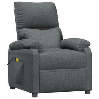 Massagestoel stof donkergrijs 2