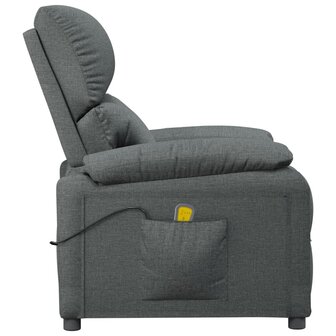 Massagestoel stof donkergrijs 4