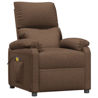 Massagestoel stof bruin 2