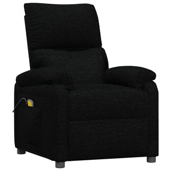 Massagestoel stof zwart 2