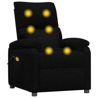 Massagestoel stof zwart 6