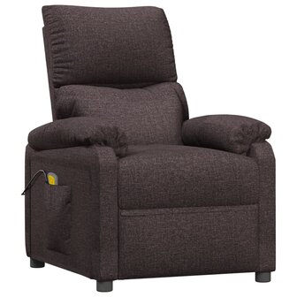 Massagestoel stof donkerbruin 2