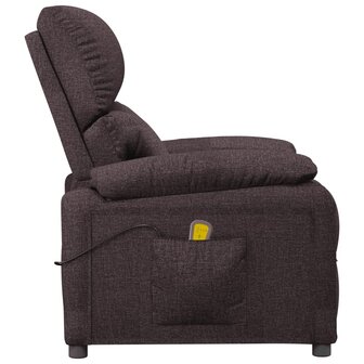 Massagestoel stof donkerbruin 4