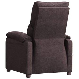 Massagestoel stof donkerbruin 5