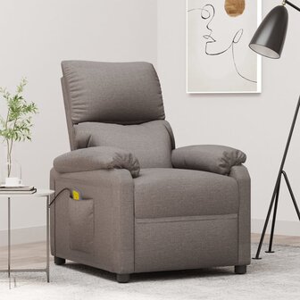 Massagestoel stof taupe 1