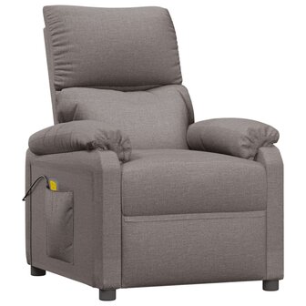Massagestoel stof taupe 2