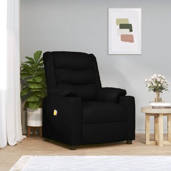 Massagestoel kunstleer zwart 1