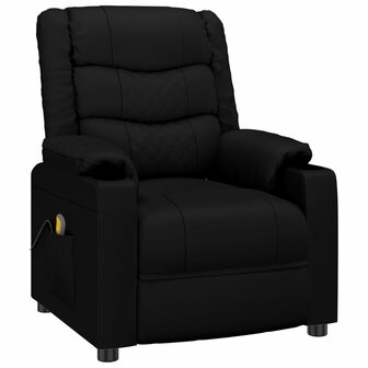 Massagestoel kunstleer zwart 2