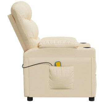 Massagestoel stof cr&egrave;mekleurig 4