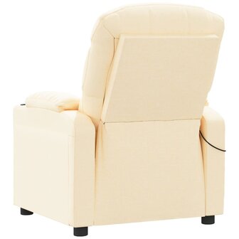 Massagestoel stof cr&egrave;mekleurig 5