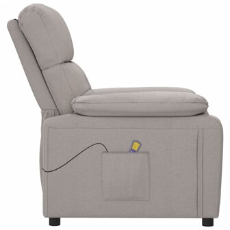 Massagestoel stof taupe 4