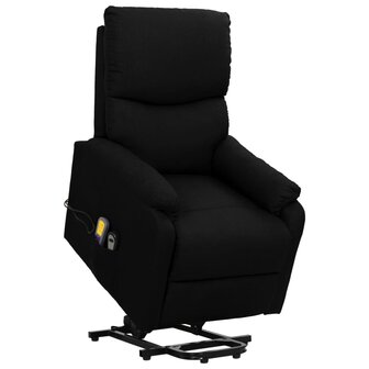 Sta-op-massagestoel stof zwart 1