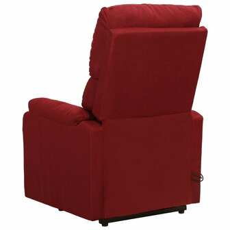 Sta-op-massagestoel stof wijnrood 4