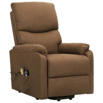 Sta-op-massagestoel stof taupe 2