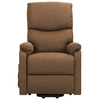 Sta-op-massagestoel stof taupe 3