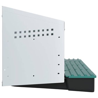 Kippennestkast 4 compartimenten wandmontage gegalvaniseerd staal 6
