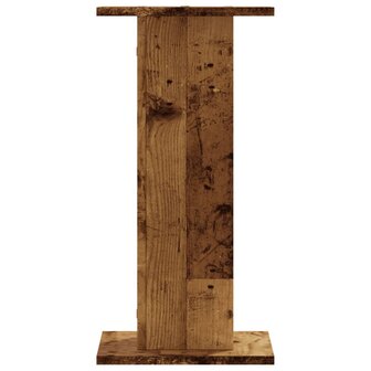 Speakerstandaards 2 st 30x30x60 cm bewerkt hout oud houtkleurig 5