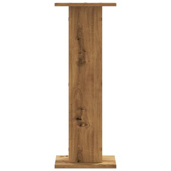 Speakerstandaards 2 st 30x30x80 cm hout artisanaal eikenkleurig 4