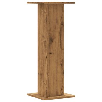 Speakerstandaards 2 st 30x30x80 cm hout artisanaal eikenkleurig 6