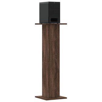 Speakerstandaards 2 st 30x30x95 cm bewerkt hout bruin eiken 3