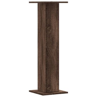 Speakerstandaards 2 st 30x30x95 cm bewerkt hout bruin eiken 6