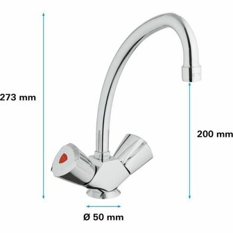 Kraan met 2 knoppen Grohe 31072000 3