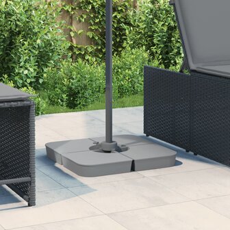 4-delige Set parasolvoeten voor kruisvoet parasol 100 kg PP 1