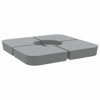 4-delige Set parasolvoeten voor kruisvoet parasol 100 kg PP 5
