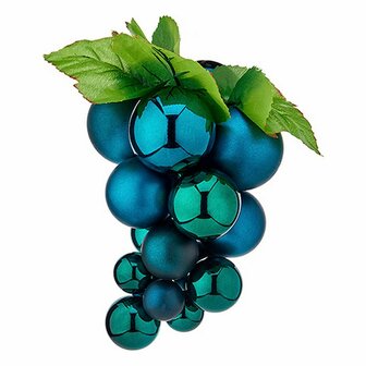 Kerstbal Krist+ 01852 Blauw Plastic Druiven 1