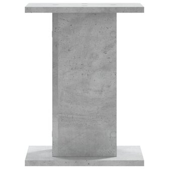 Plantenstandaards 2 st 30x30x40 cm bewerkt hout betongrijs 4