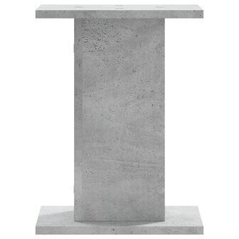 Plantenstandaards 2 st 30x30x40 cm bewerkt hout betongrijs 6