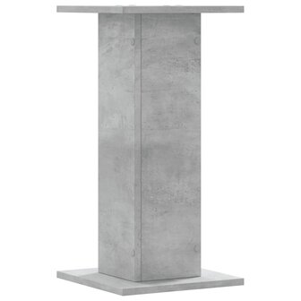Plantenstandaards 2 st 30x30x60 cm bewerkt hout betongrijs 7